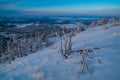 Panorama from jeÅ¡tÃâºd in winter